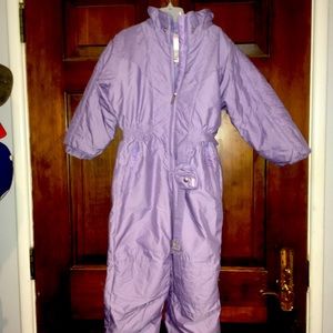 Vintage Couloir Kids Snow Suit - One Piece - Lavender Purple - 6x - immaculate